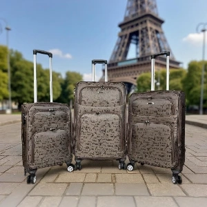 Set 3 Valise Laurent L Marron