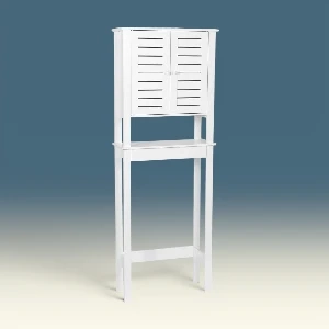 Meuble dessus wc blanc