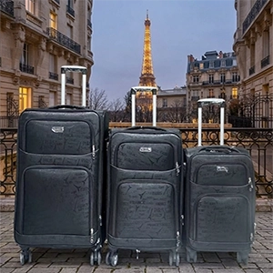 Set 3 Valise Laurent L Noir Mate
